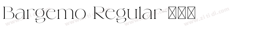 Bargemo Regular字体转换